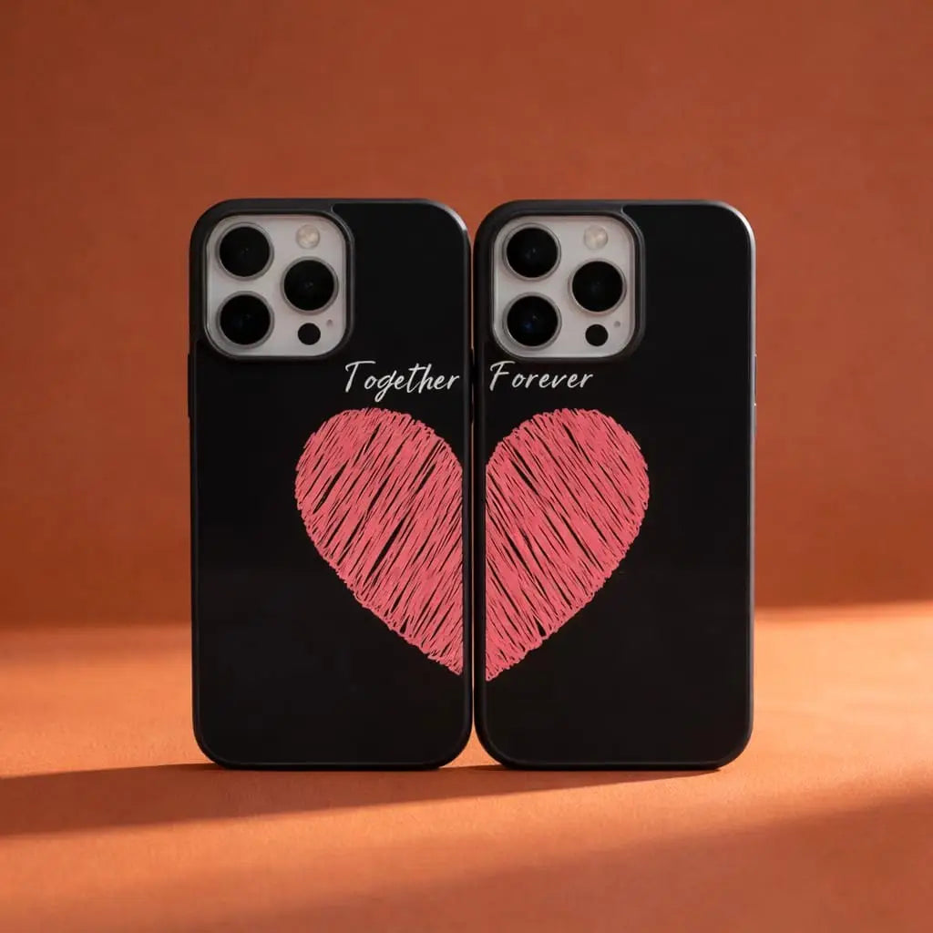 Two Heart Couple Phone Covers Combo