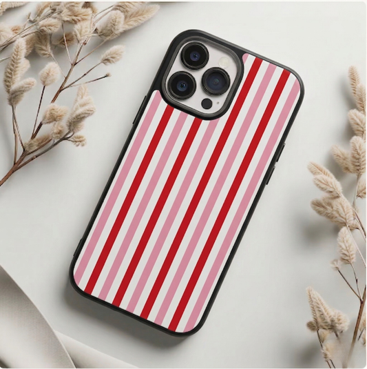 Candy Stripe Charm iPhone Case Cover