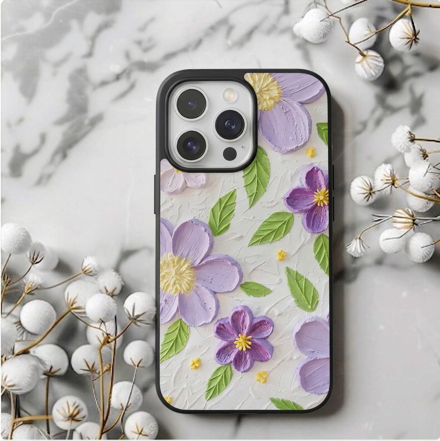 Lavender Blossom Whisper Floral iPhone Case Cover