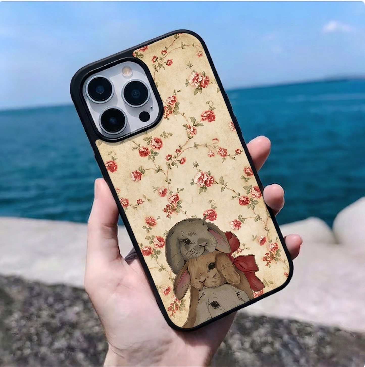 Bunny Blossom Cute iPhone Case Cover