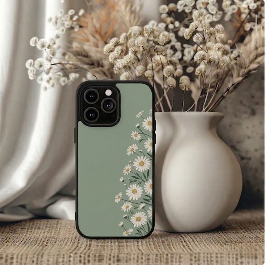 Mint Daisy Bloom iPhone Case Cover