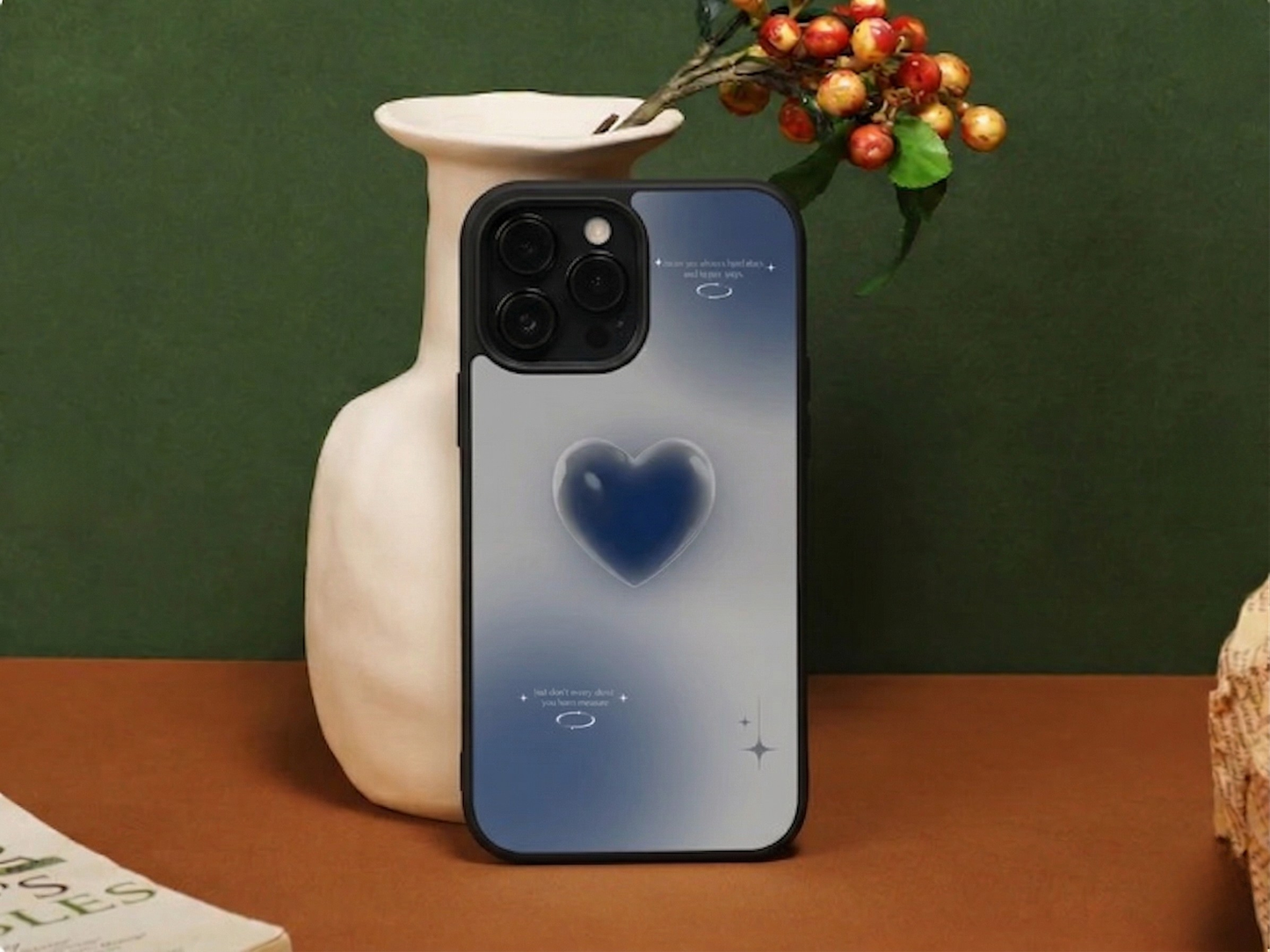 Blue Heart Aesthetic iPhone Case Cover