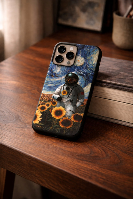 Cosmic Sunflower Floral iPhone Case Cover