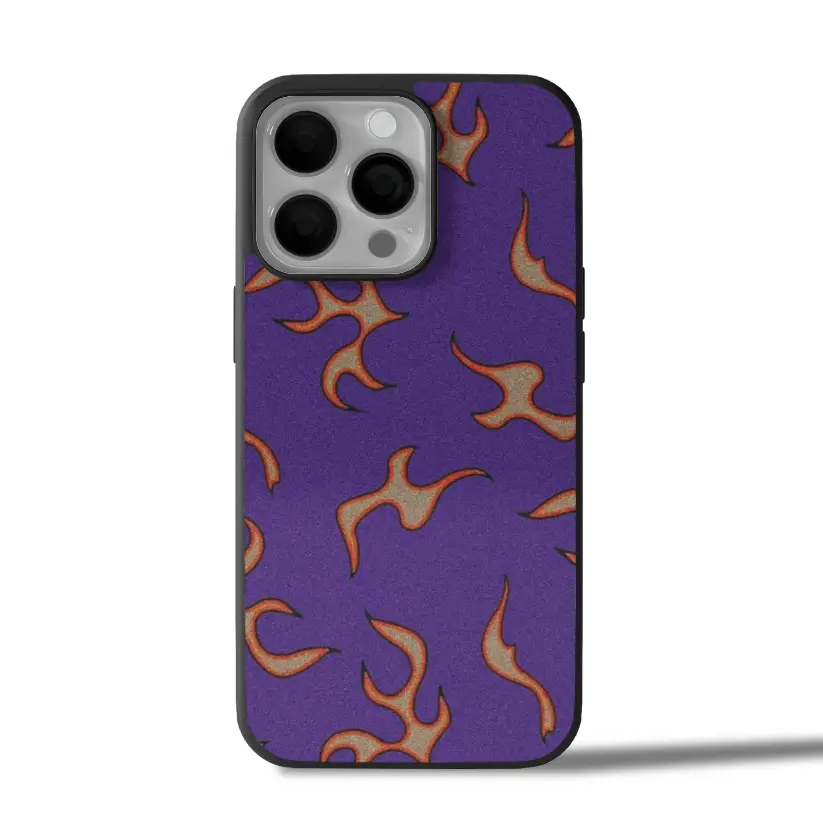 Purple Flame Aura iPhone Case Cover