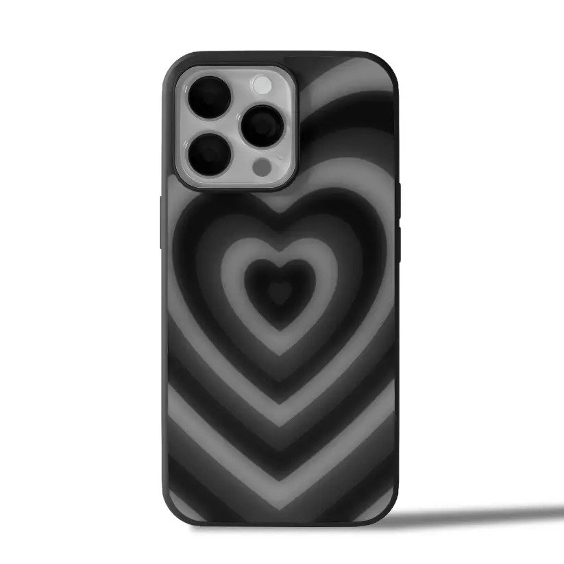 Y2K Black Heart iPhone Case Cover