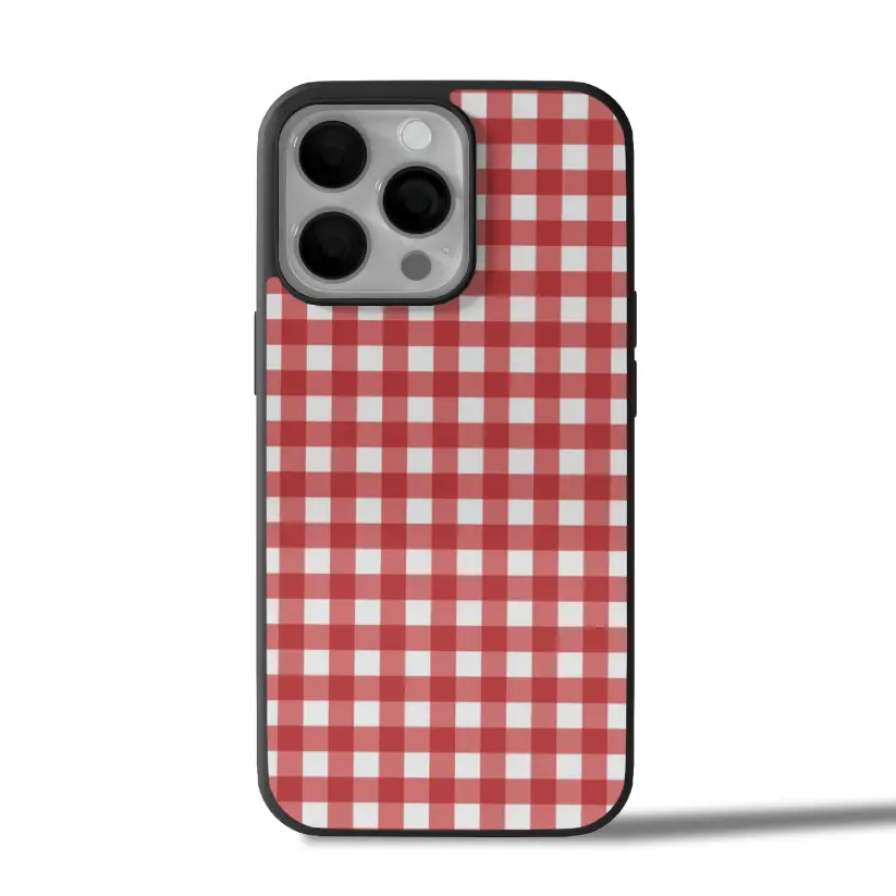 Red Check iPhone Case Cover