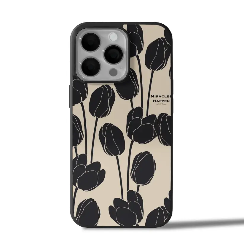 Noir Bloom iPhone Case Cover