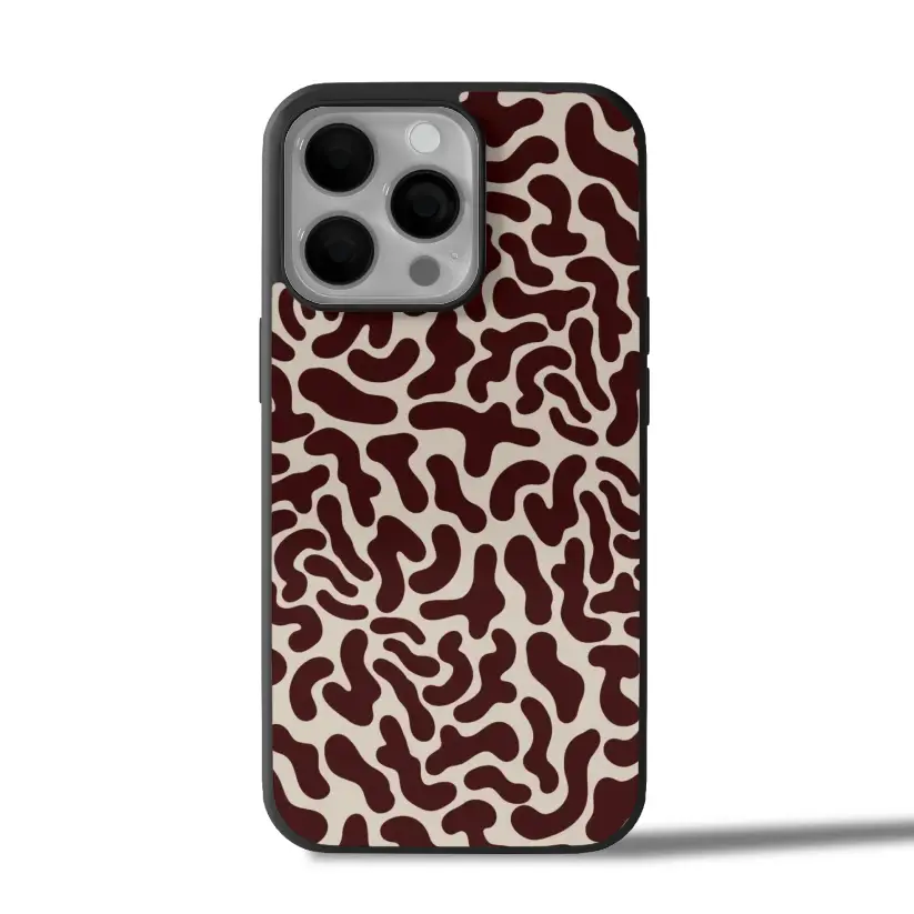 Abstract Brown Beige iPhone Case Cover