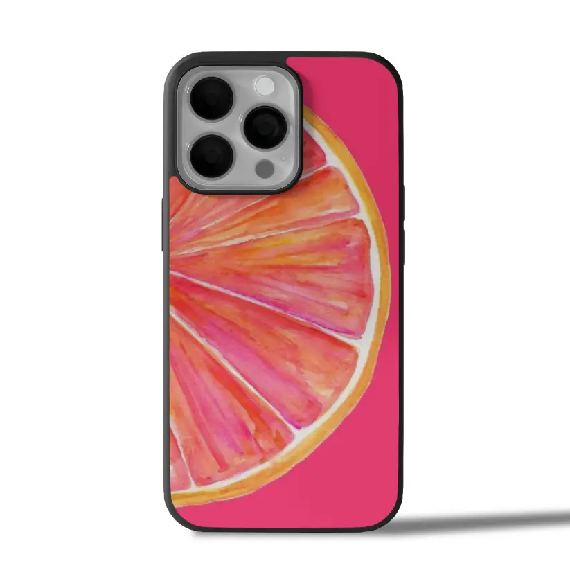 Pink Citrus Splash iPhone Case Cover