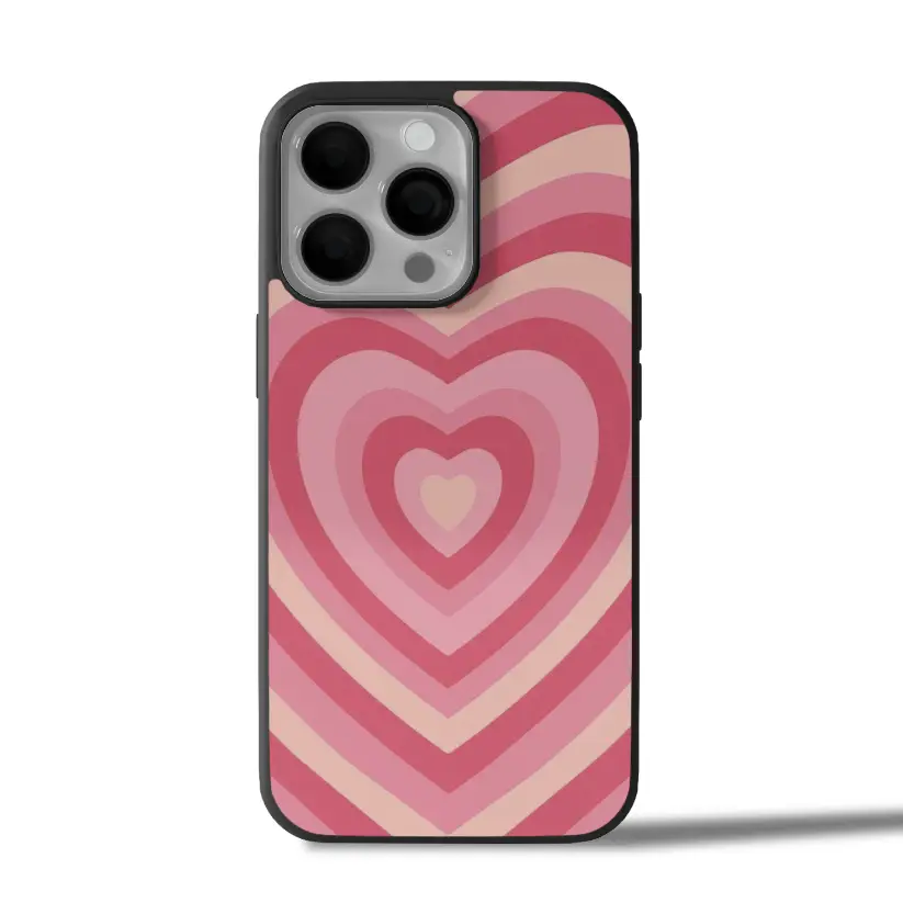 Pink Heart Love Aesthetic - iPhone Case Cover