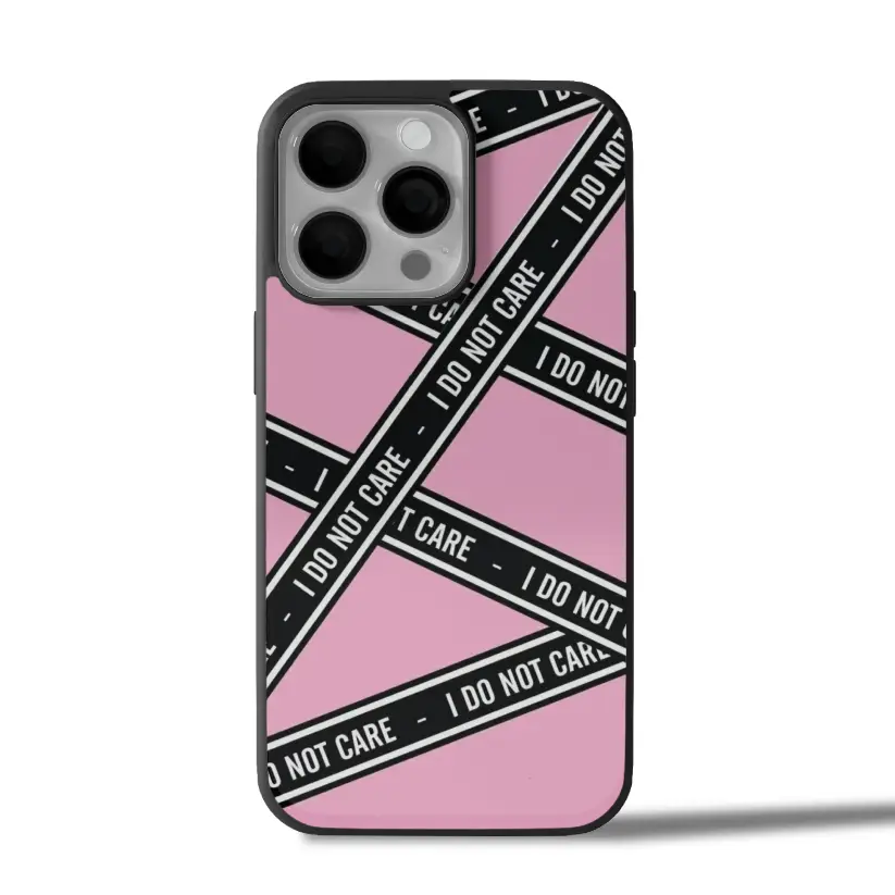 I Do Not Care iPhone Case Cover-  Pink