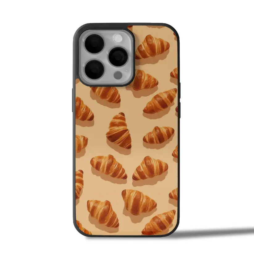 Croissant Crush  Beige iPhone Case Cover