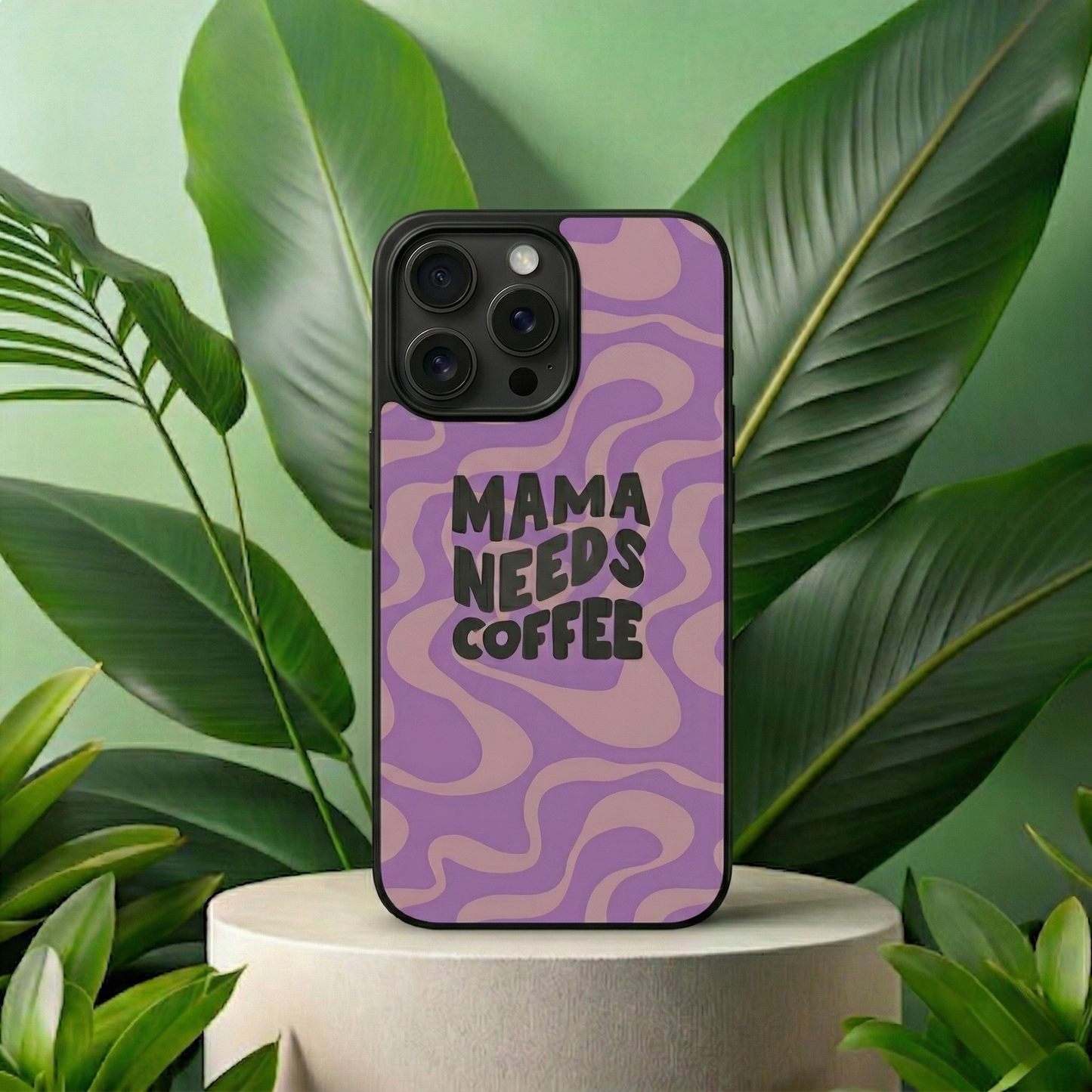 Coffee Vibes iPhone Case Cover-Purple💜