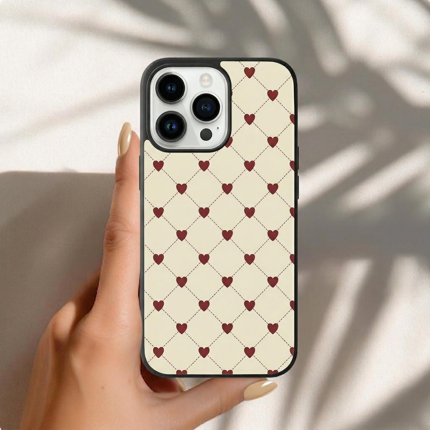 HeartGrid Charm iPhone Case Cover
