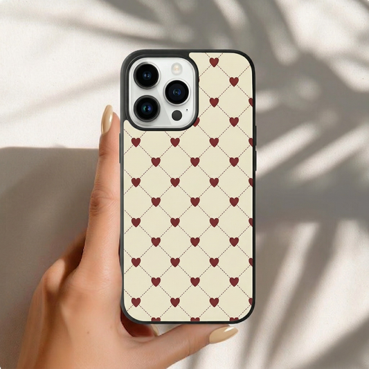 HeartGrid Charm iPhone Case Cover