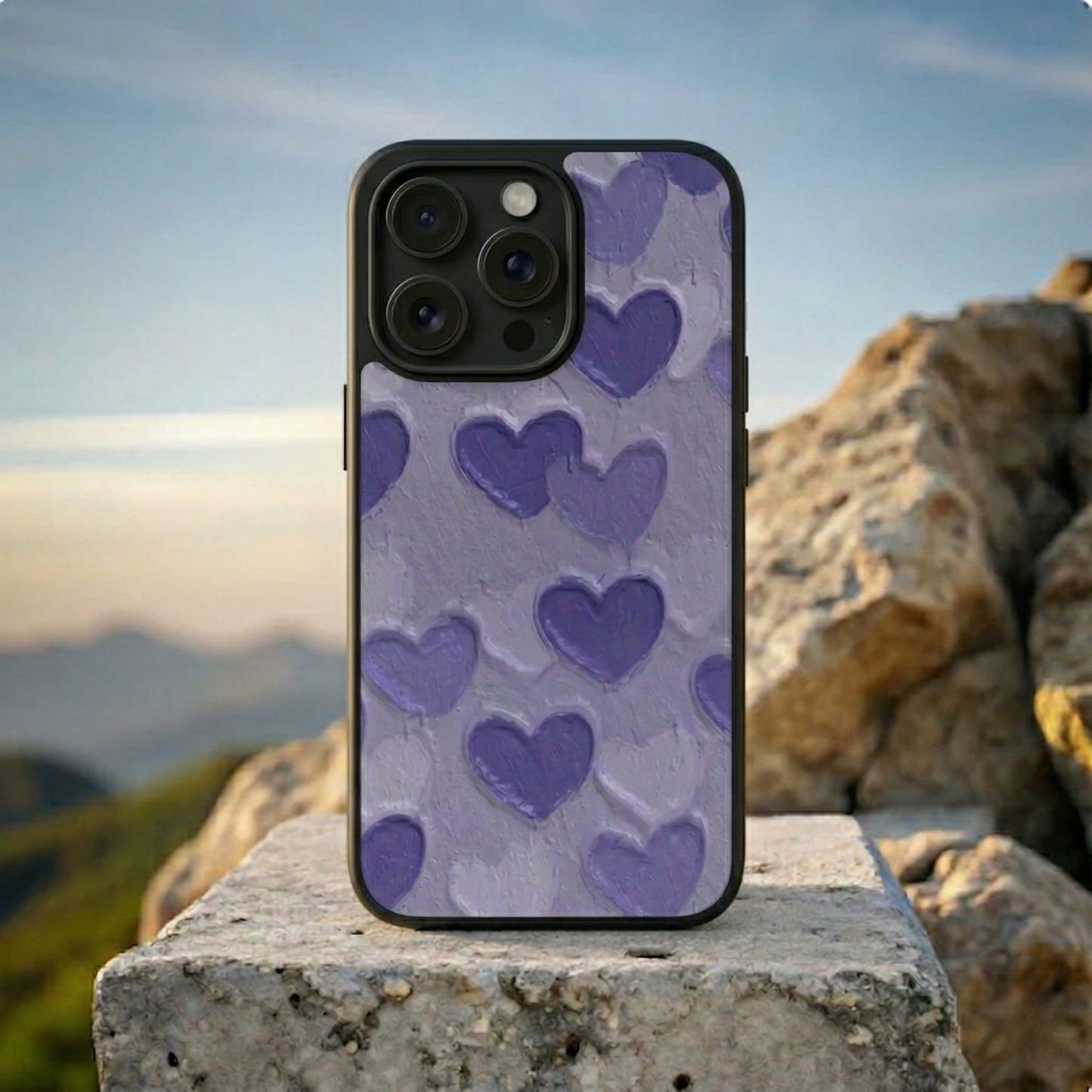 Lavender Heart Whisper iPhone Case Cover