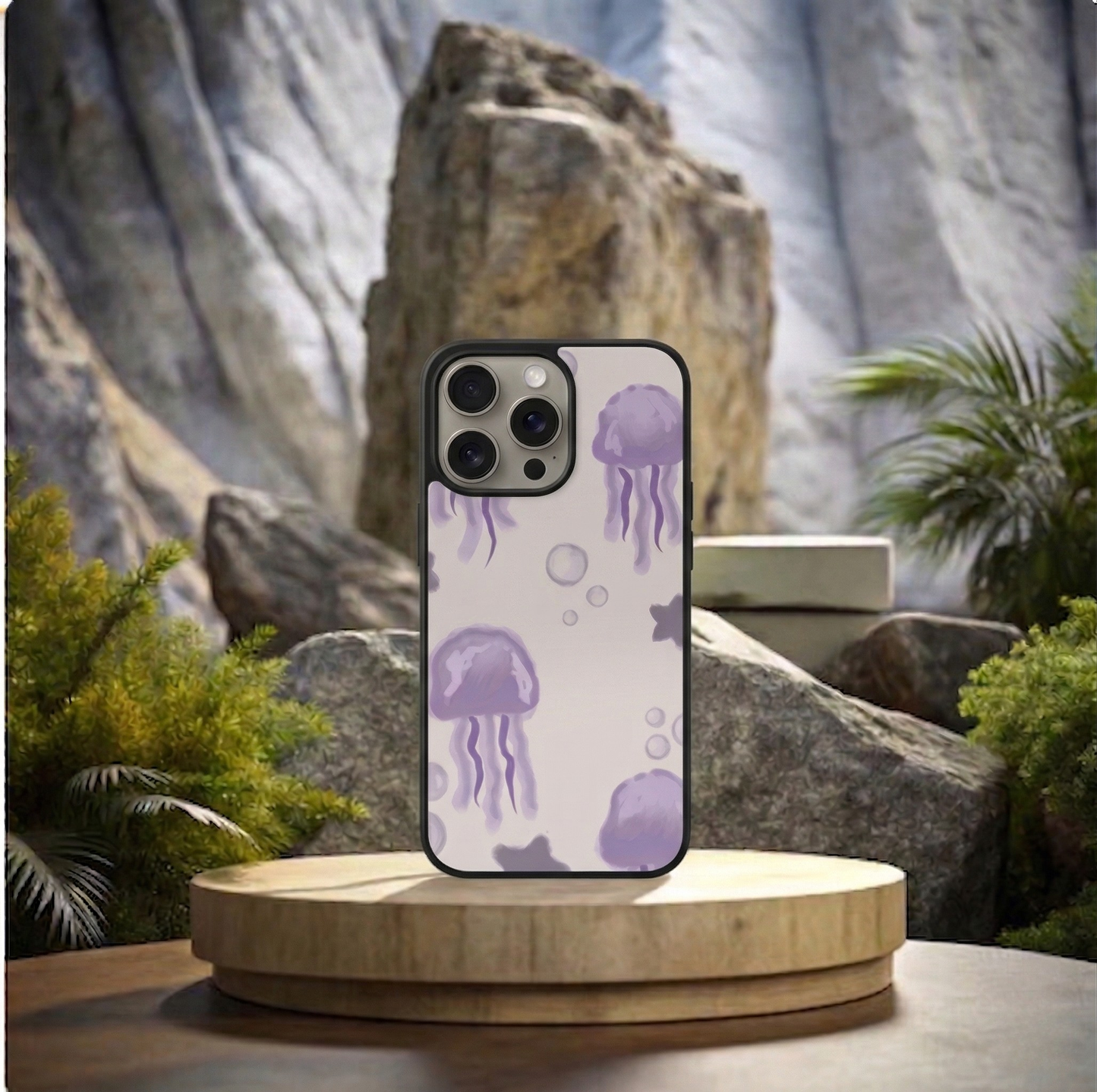 Lavender Jellyfish iPhone Case Cover
