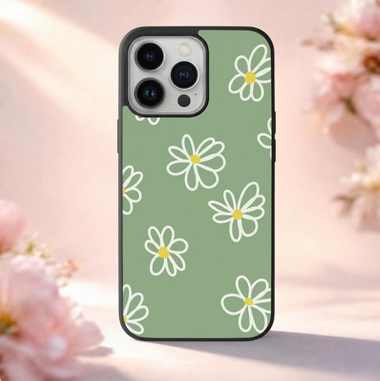 Mint Daisy iPhone Case Cover