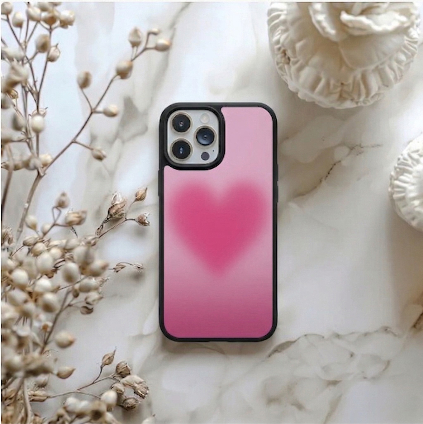 Pastel Heart Blur iPhone Case Cover