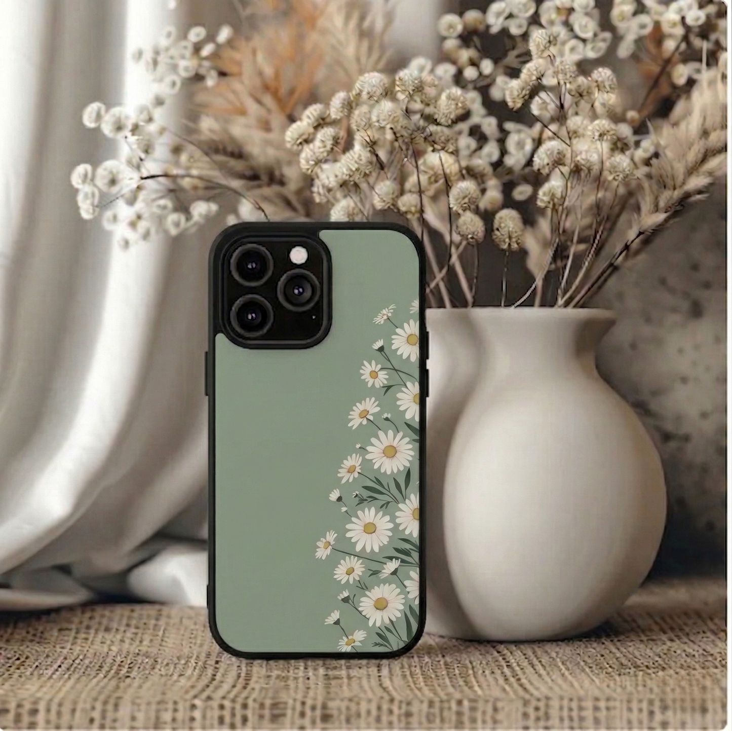 Mint Daisy Bloom iPhone Case Cover