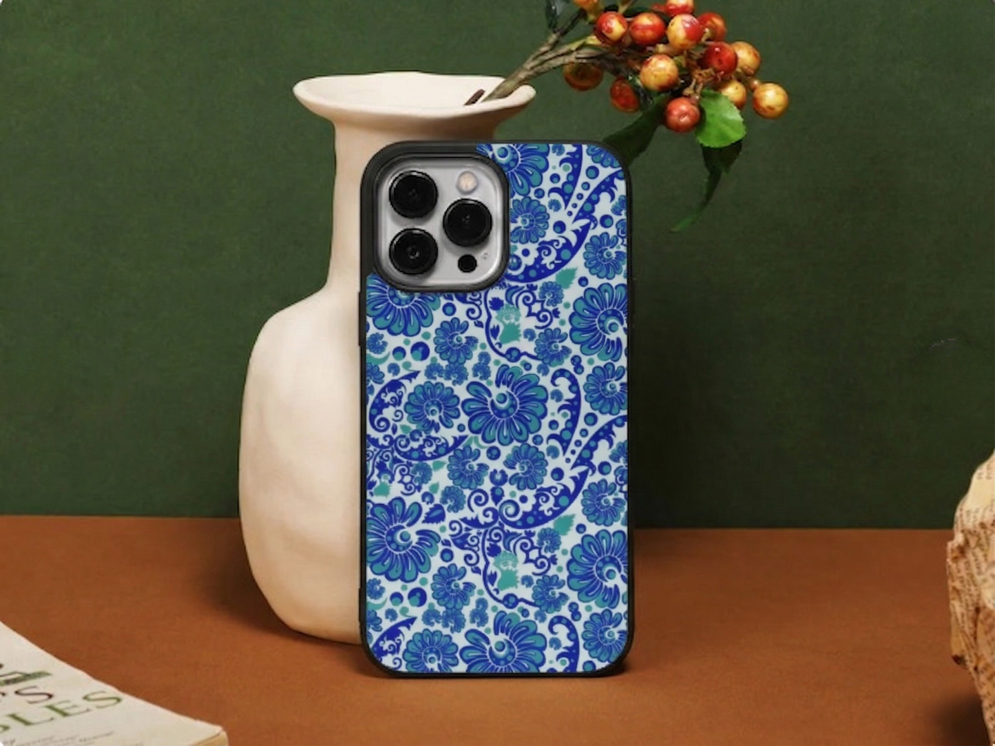 Blue Blossom Elegance iPhone Case Cover
