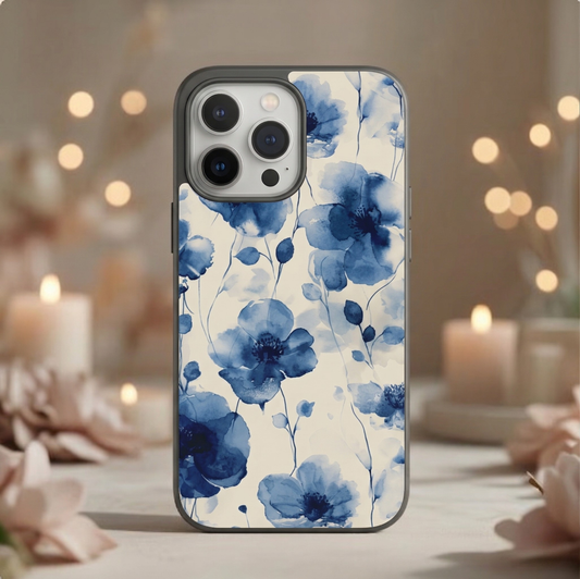 Blue Blossom Mist iPhone Case Cover