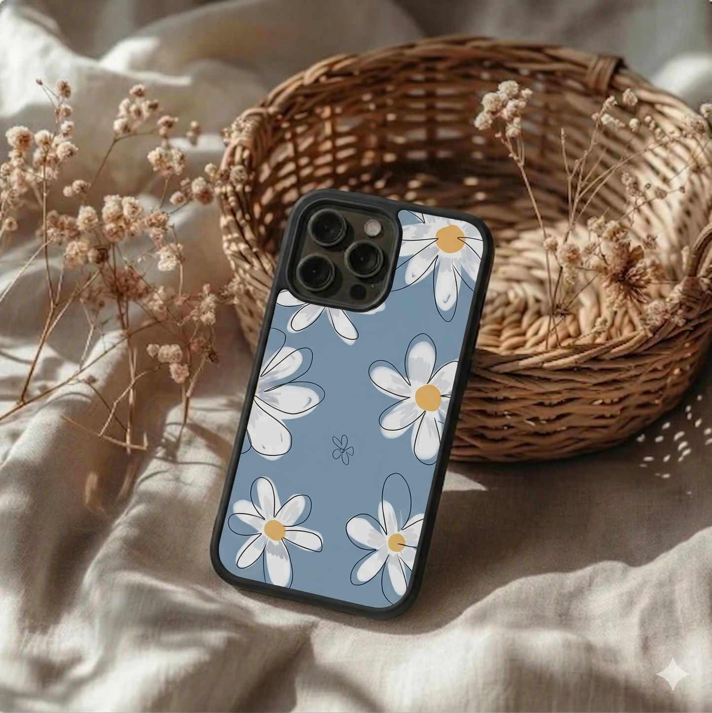 Blue Daisy Bloom iPhone Case Cover