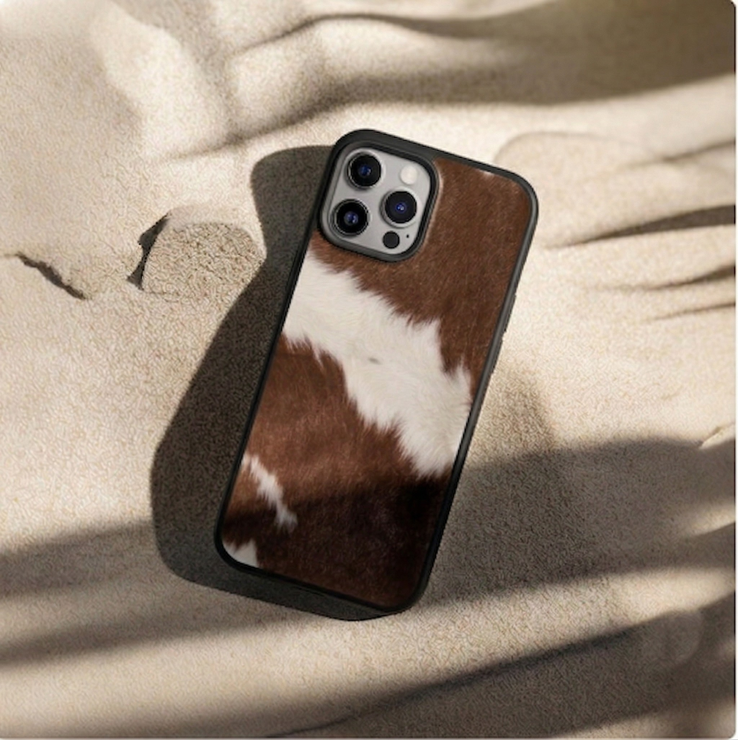 Brown Beige Luxury Animal Fur iPhone Case Cover