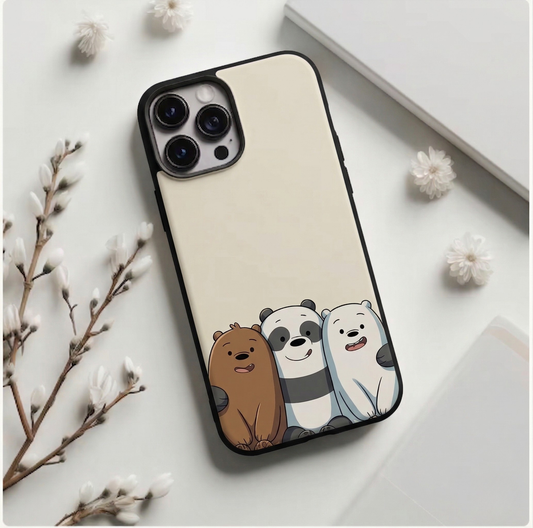 Bear Trio Bliss Cute iPhone Case Cover
