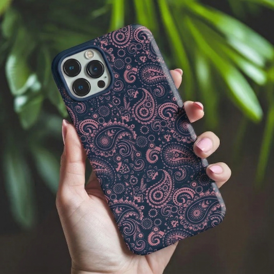 Midnight Paisley Bloom iPhone Case Cover