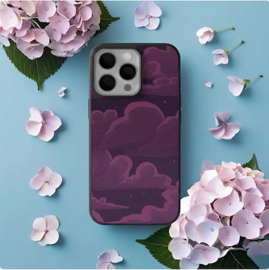 Midnight Plum Skies iPhone Case Cover