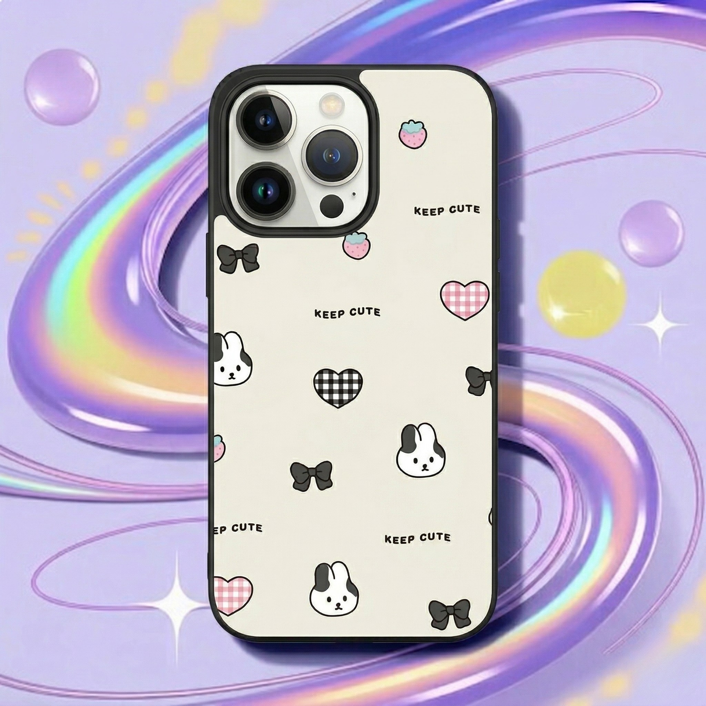 Bunny Bliss Cute iPhone Case Cover
