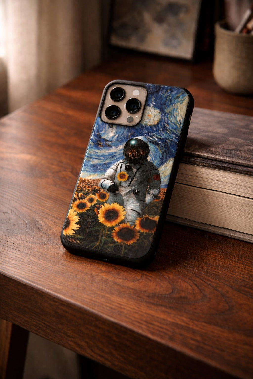 Cosmic Sunflower Floral iPhone Case Cover