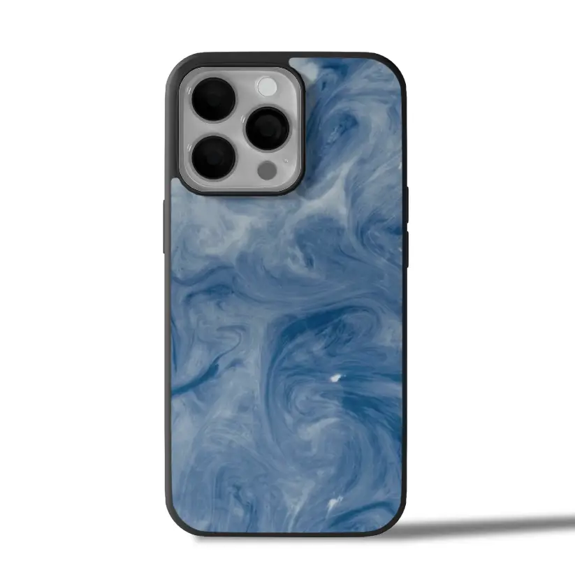 Blue Swirl Aura iPhone Case Cover