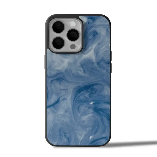 Blue Swirl Aura iPhone Case Cover