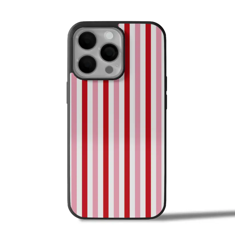 Candy Stripe Charm iPhone Case Cover