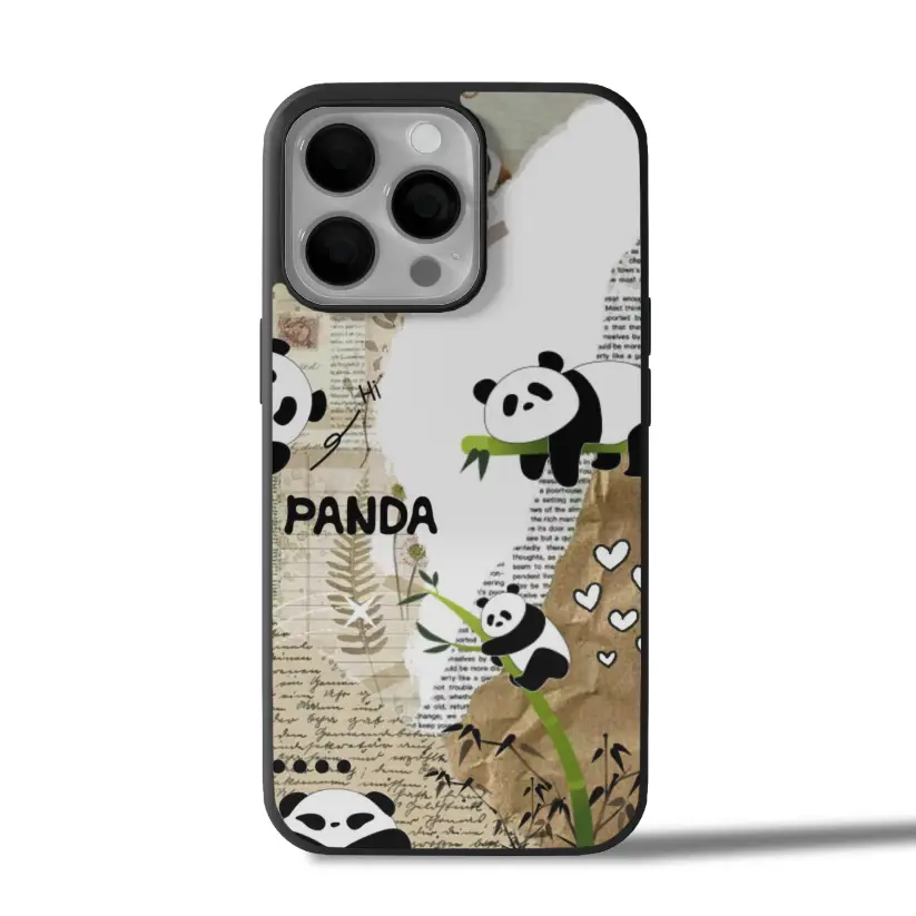 Bamboo Bliss Panda Cute iPhone Case Cover
