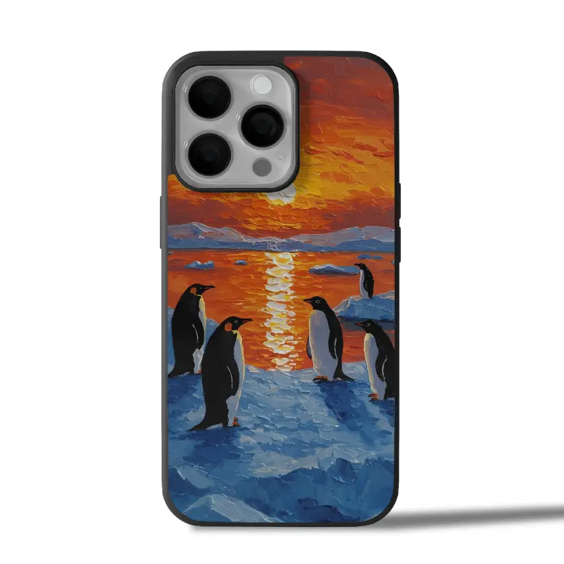 Polar Sunset Serenade iPhone Case Cover