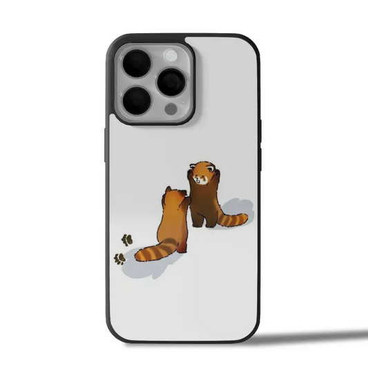 Playful Panda Pals Cute iPhone Case Cover