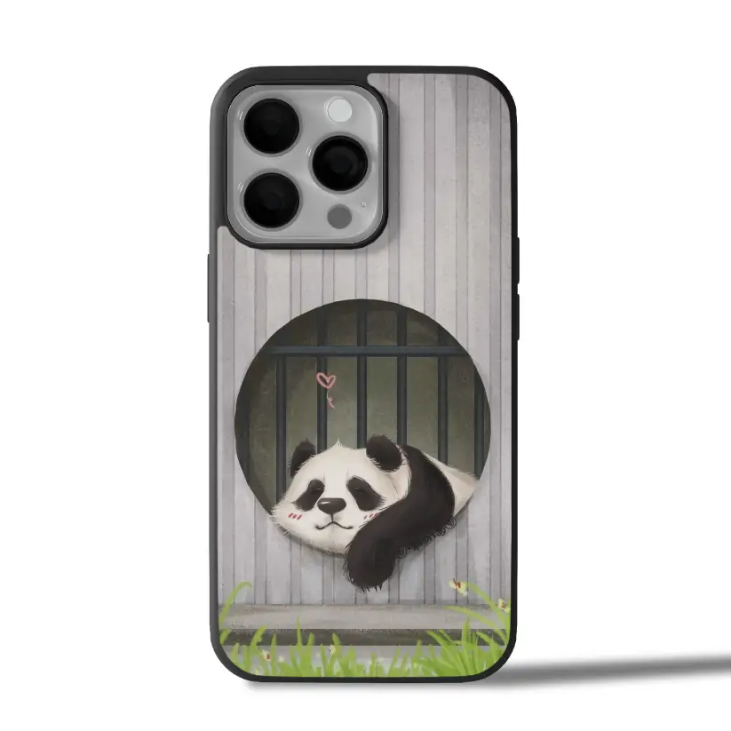 Panda Peek Cute iPhone Case Cover