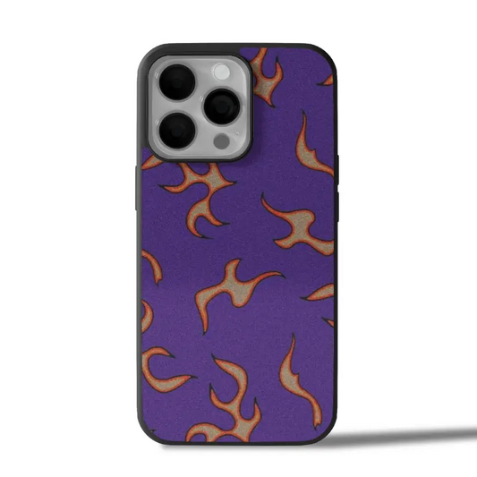 Purple Flame Aura iPhone Case Cover