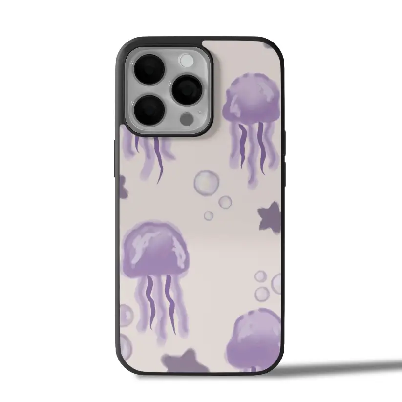 Lavender Jellyfish iPhone Case Cover