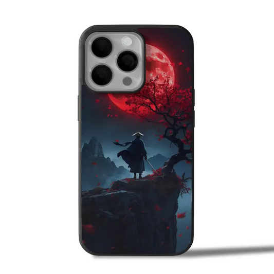 Red Moon Samura iPhone Case Cover