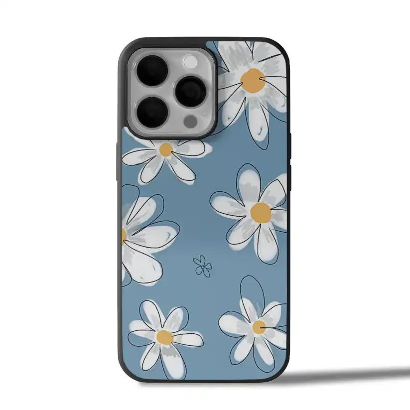 Blue Daisy Bloom iPhone Case Cover
