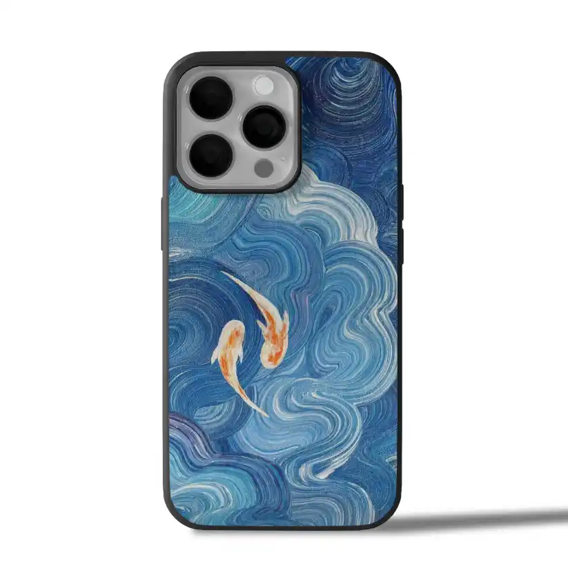 Blue Koi Serenity iPhone Case Cover
