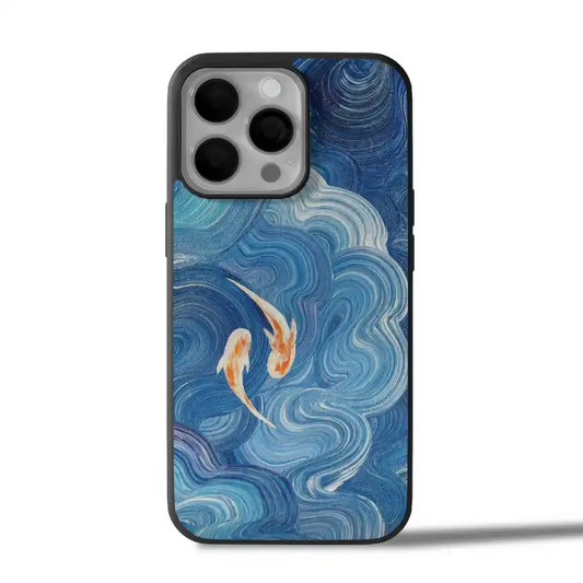 Blue Koi Serenity iPhone Case Cover