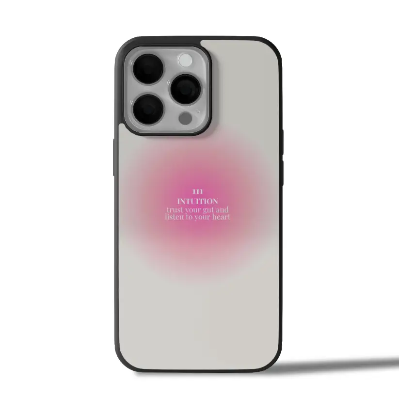 Pink Heart Glow iPhone Case Cover
