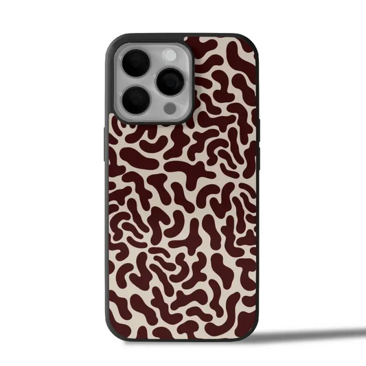 Abstract Brown Beige iPhone Case Cover