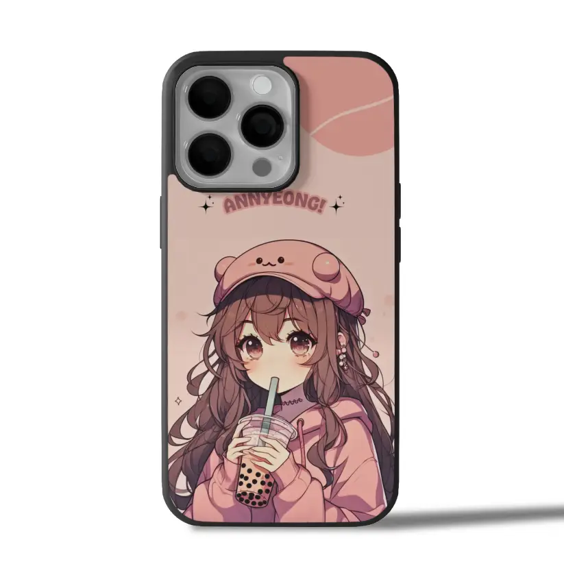Boba Girl Aesthetic iPhone Case Cover