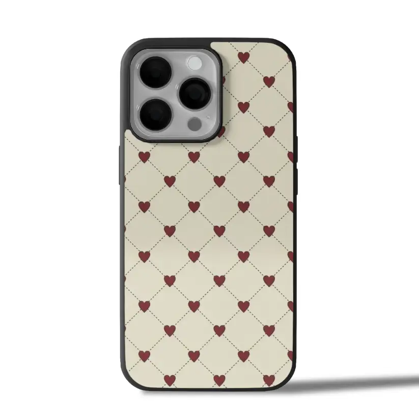 HeartGrid Charm iPhone Case Cover